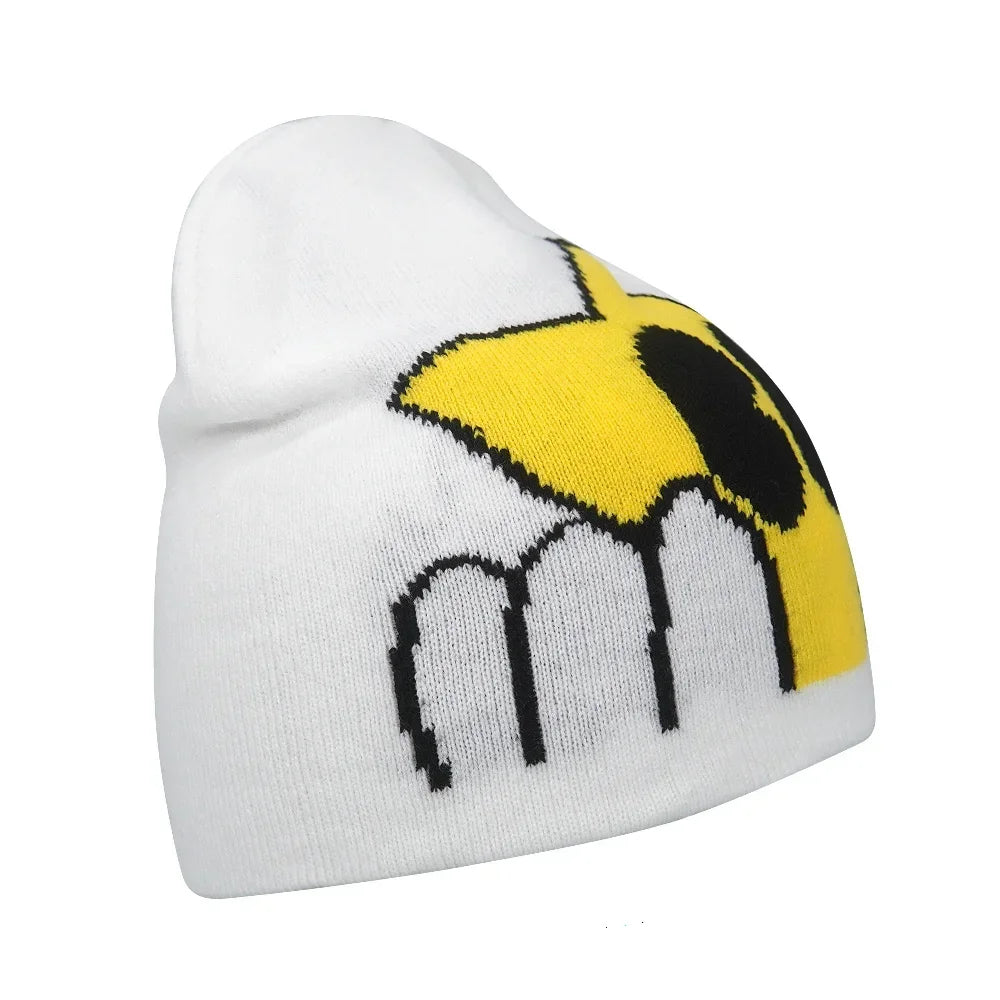 Bonnet Y2K Lettre Tricoté
