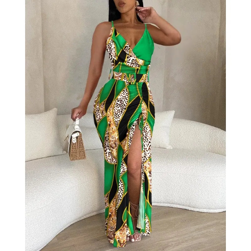 Robe Irregular Slit