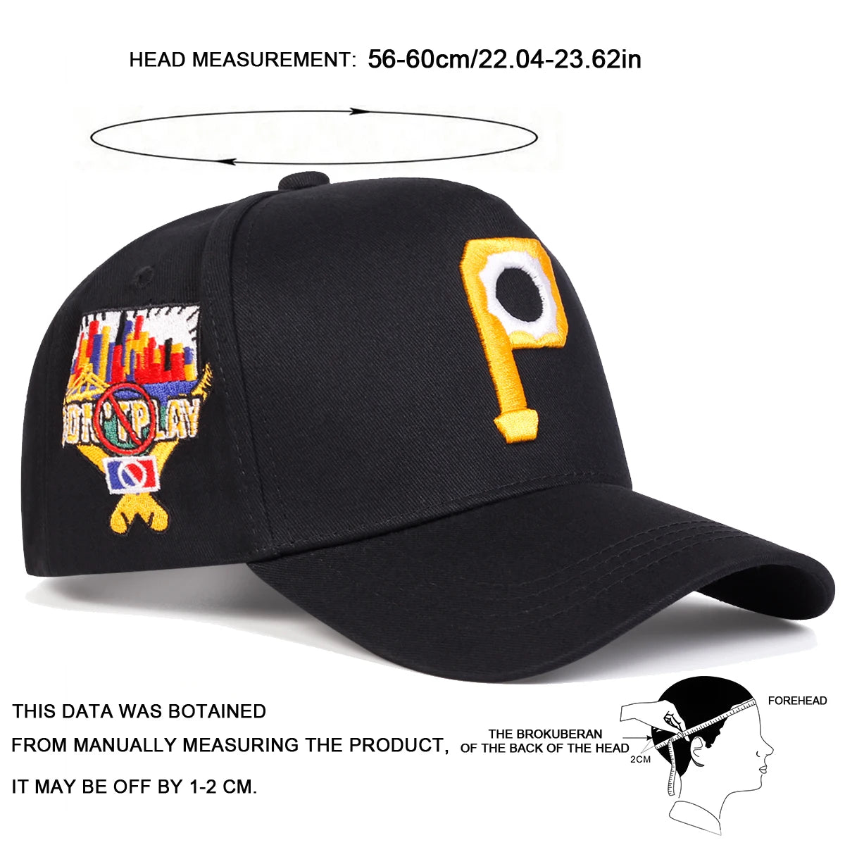 Casquette Embroidery Letter P
