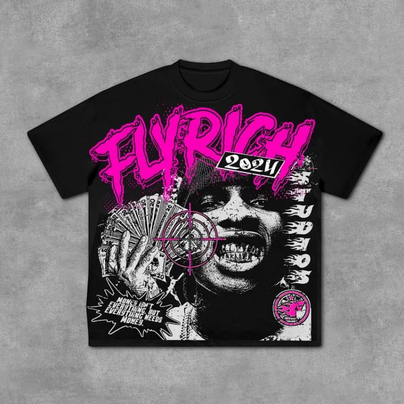Tee-shirt Fly Rich Abstract