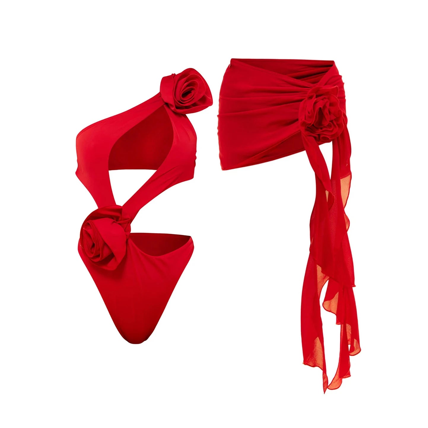 Swimsuit Red Flower