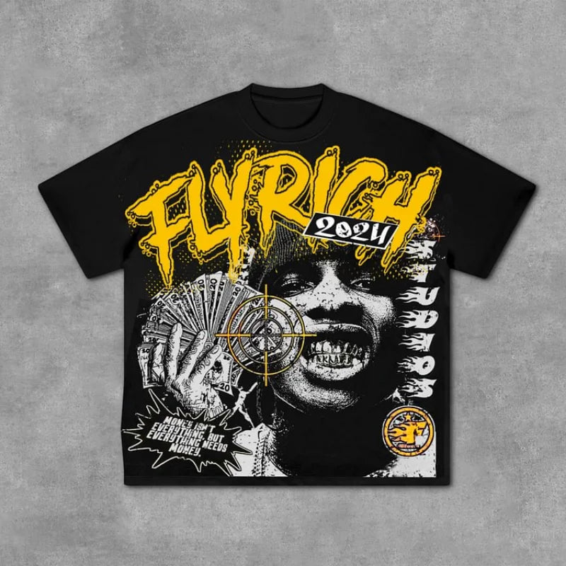 Tee-shirt Fly Rich Abstract