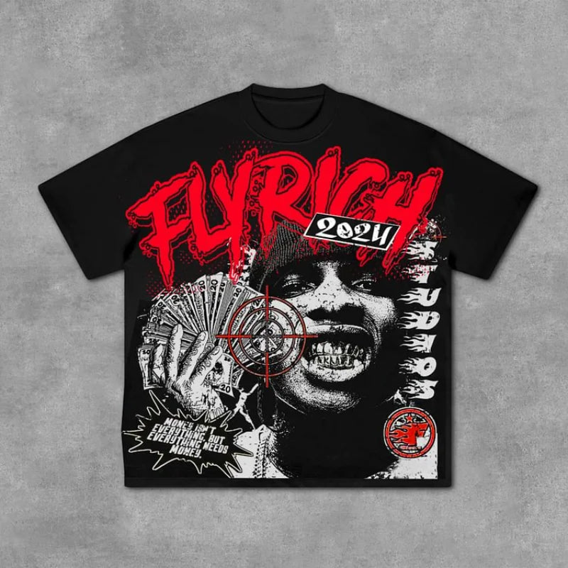 Tee-shirt Fly Rich Abstract