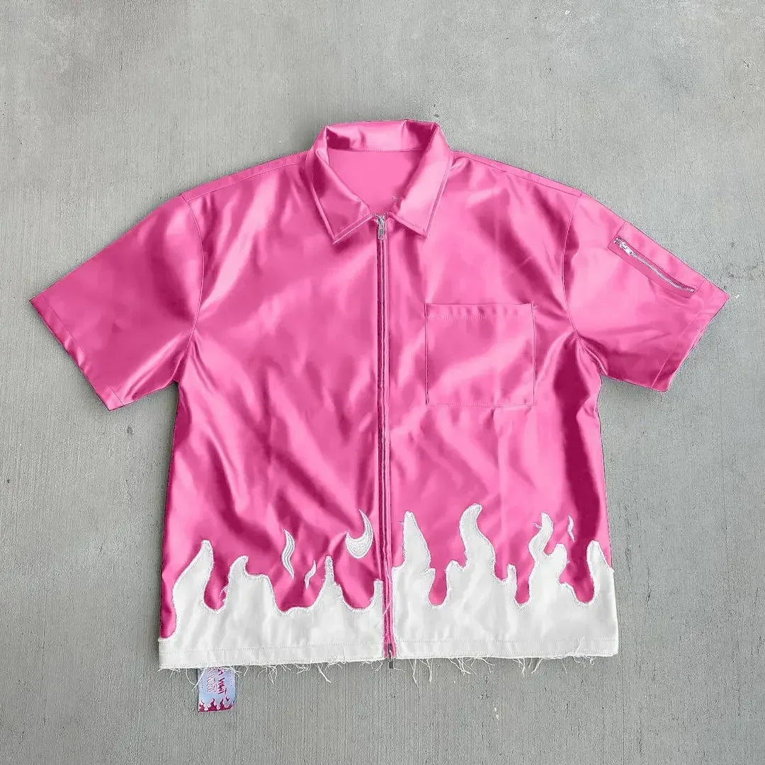 Vest zippé en cuir jacket