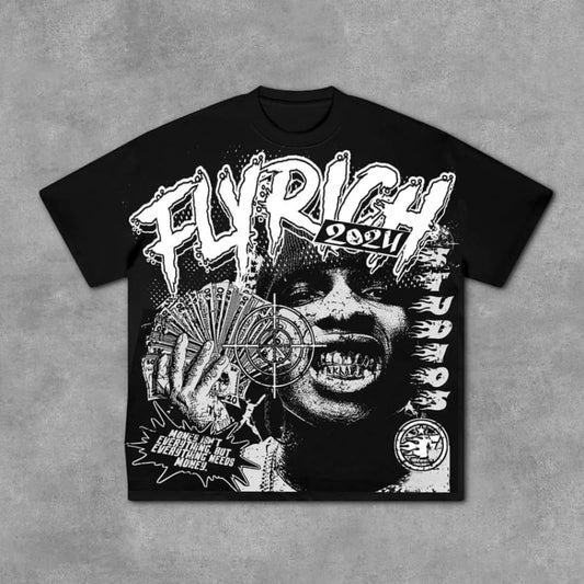 Tee-shirt Fly Rich Abstract