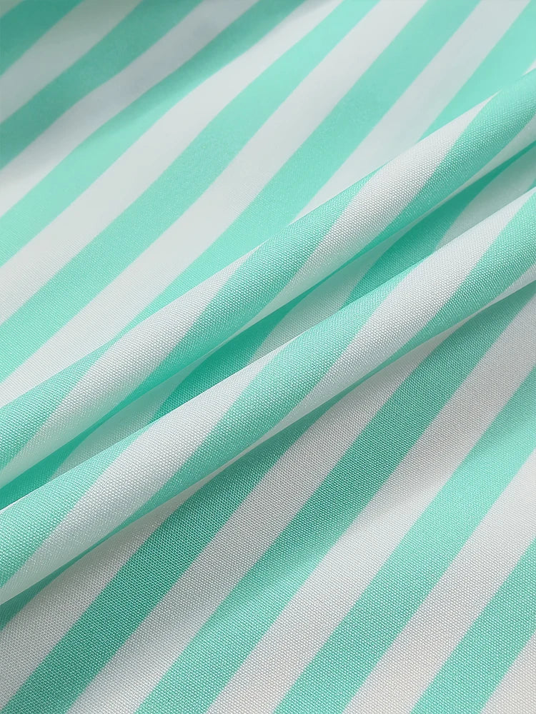 Pantalon Imprimé Rayé Split