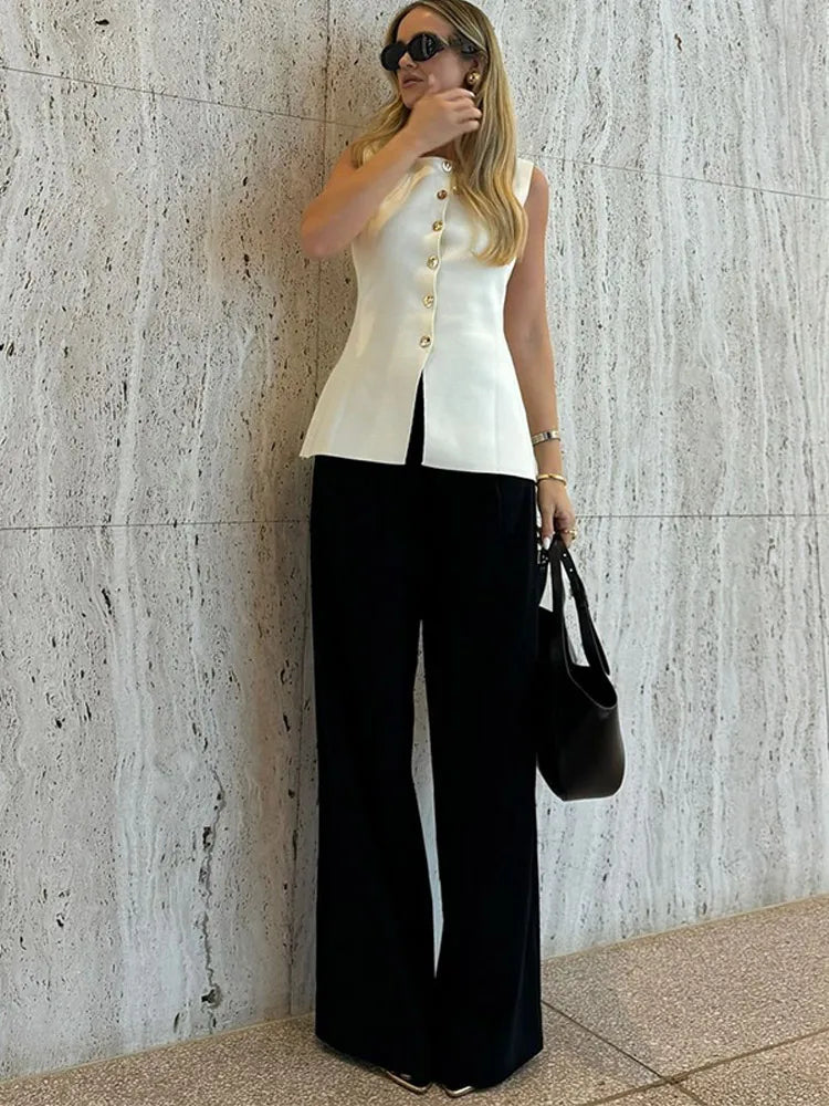 Gilet Sleeveless V-neck Slim