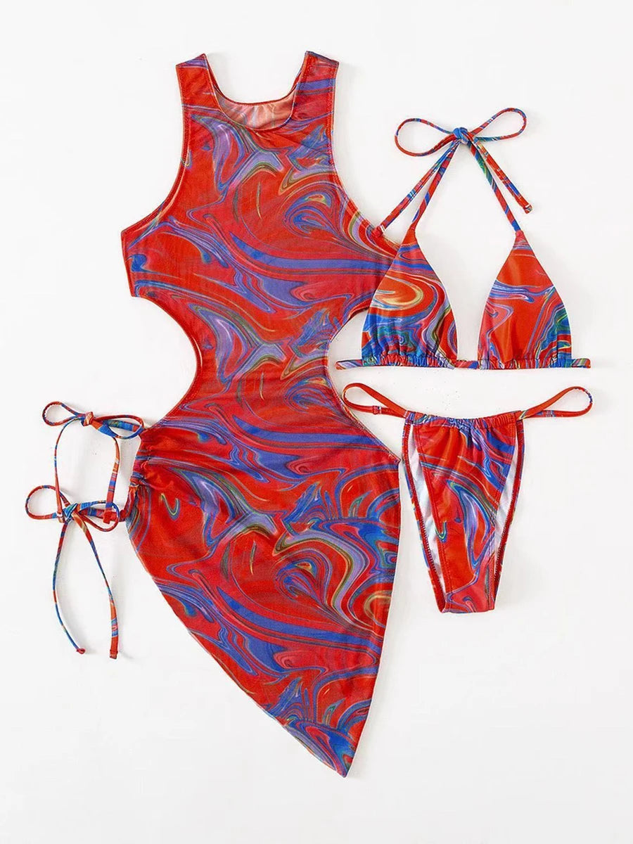 Bikini Set 3 pièces Cover Up