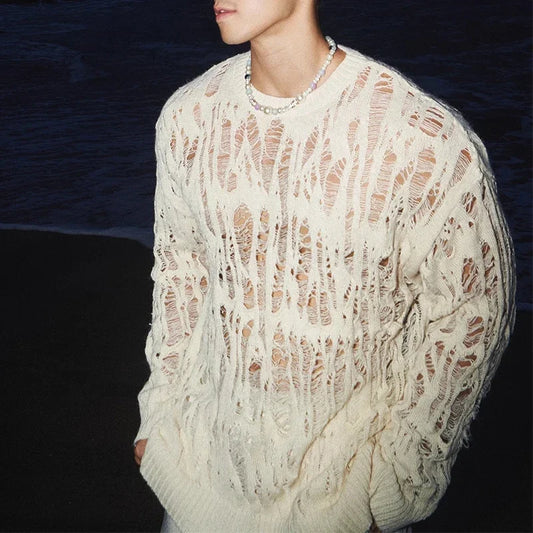 T-Shirt Mesh Ripped – Streetwear Homme