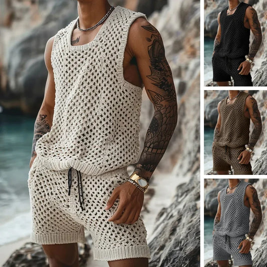 Ensemble été homme – Chemise rayée + short