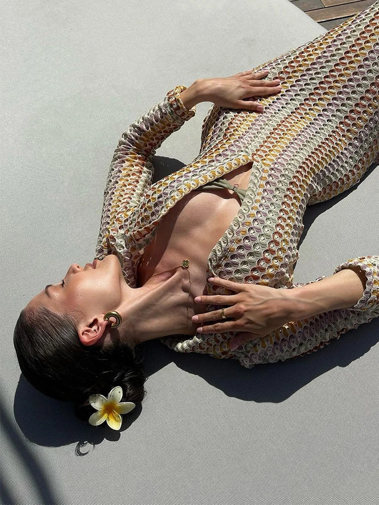 Robe Crochet Sexy Longue – Cover Up 2025